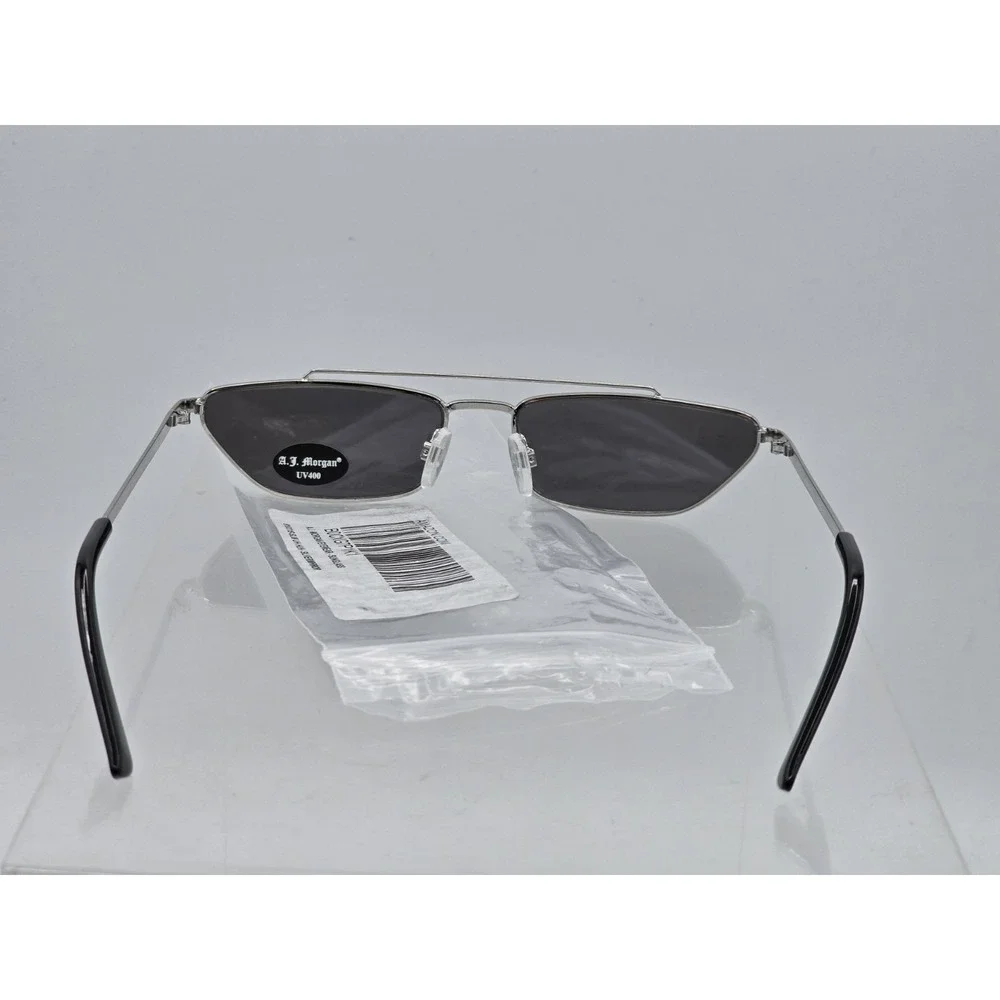 A.J.‎ Morgan Eyewear Slim UH HUH, Silver Mirror Sunglasses UV 400